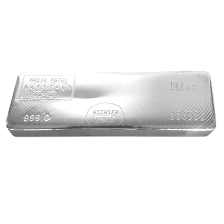 Silver 银砖 100盎司 3.11公斤 100oz / 3.11Kg