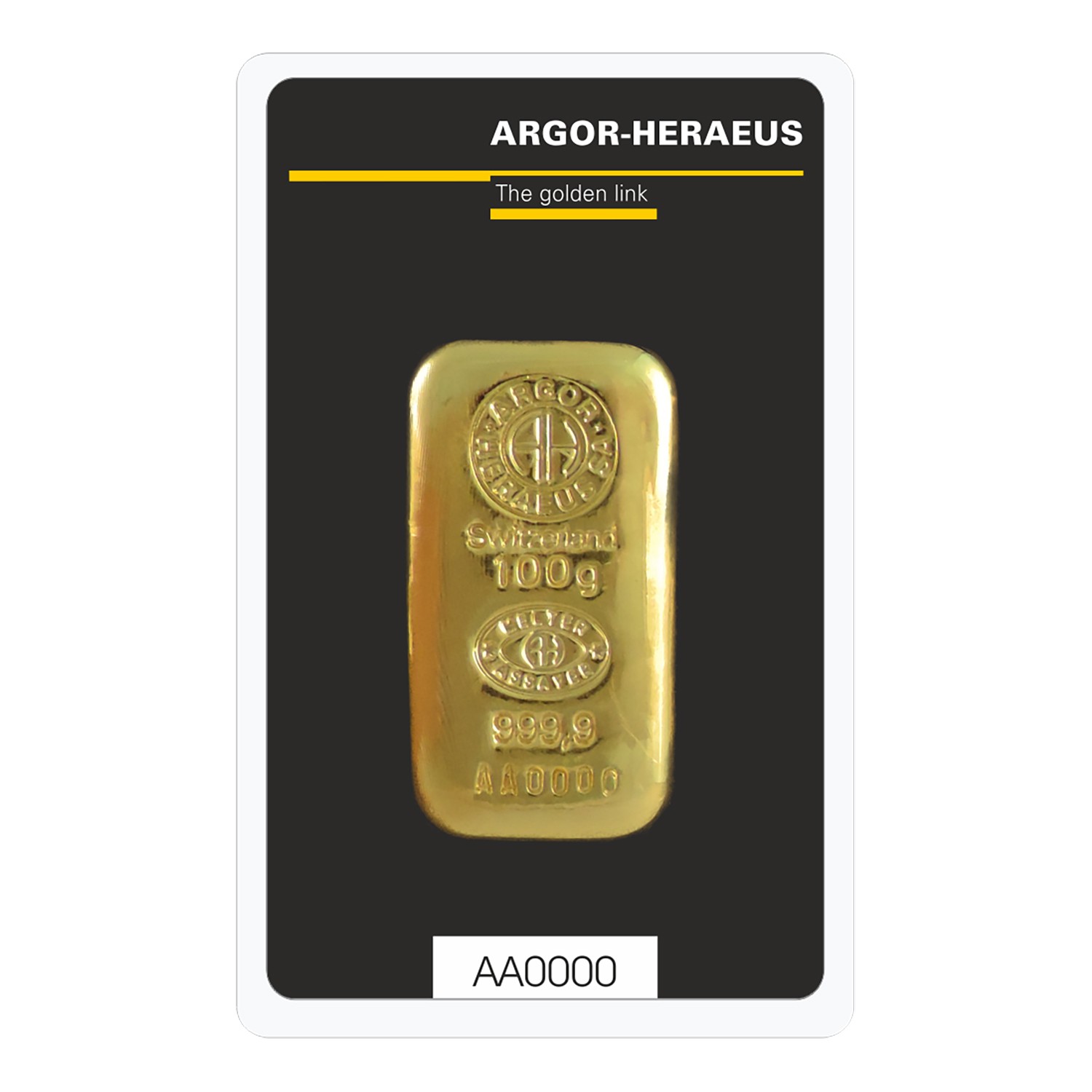 Gold  Argor-Heraeus Bar 100g